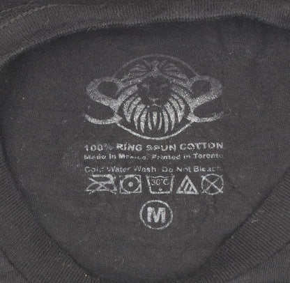 Soulstar Men's Black SWAG MERA DESI Graphic Print T-Shirt Medium