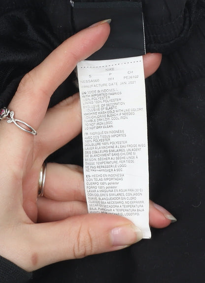 Nike Womens Black Small Polyester Running Shorts