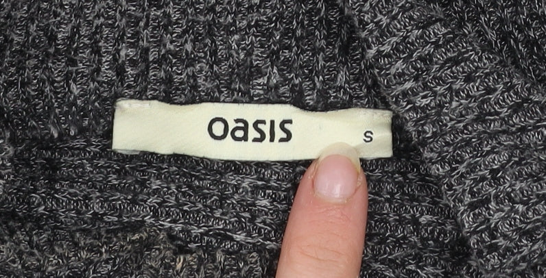 Oasis Women’s Grey Knit Bodycon Belted Jumper Dress Size S
