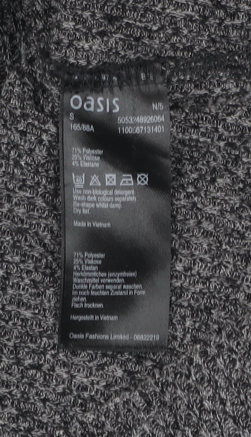 Oasis Women’s Grey Knit Bodycon Belted Jumper Dress Size S