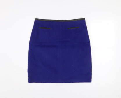 Marks and Spencer Women Blue Size 12 Pencil Skirt