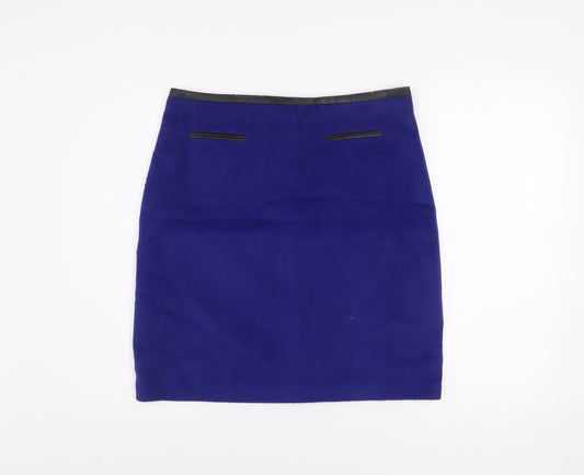 Marks and Spencer Women Blue Size 12 Pencil Skirt
