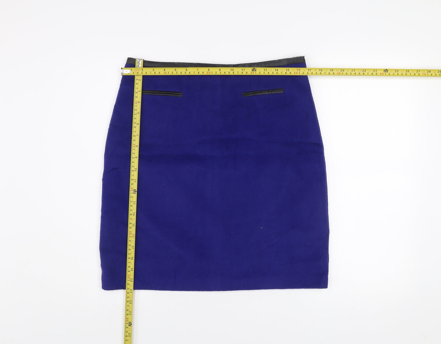Marks and Spencer Women Blue Size 12 Pencil Skirt