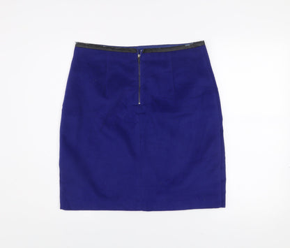 Marks and Spencer Women Blue Size 12 Pencil Skirt