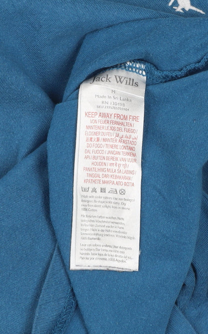 Jack Wills Men’s Blue Classic Fit Cotton Crew Neck T-Shirt Size M