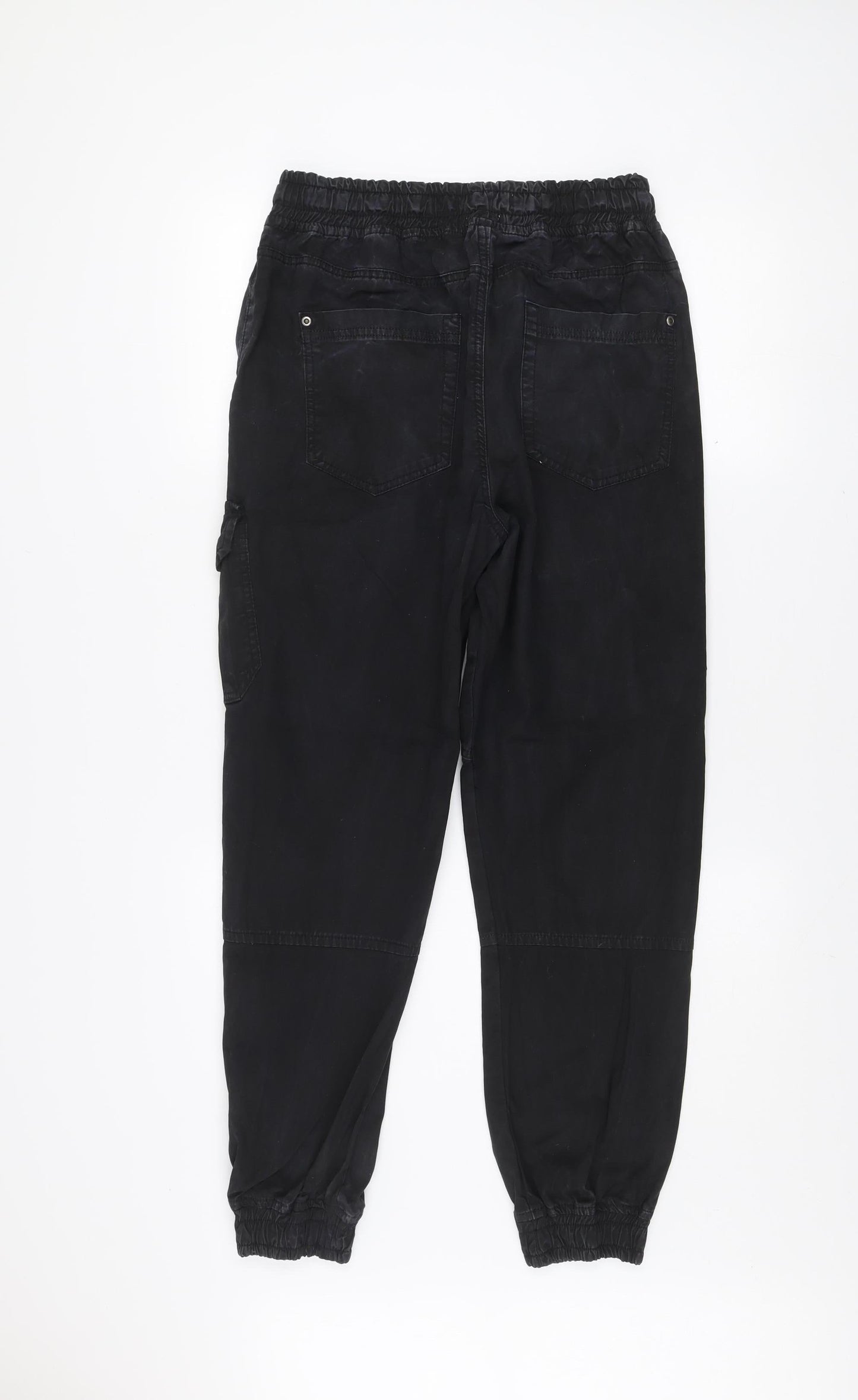 Another Influence Men's Black Cotton Cargo Trousers M