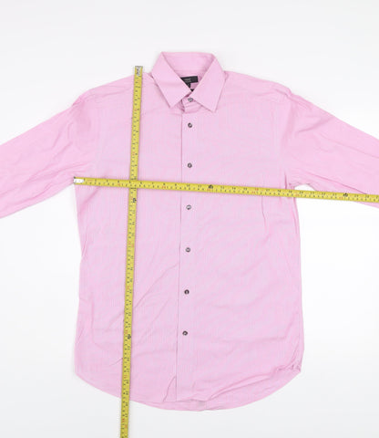 Mens UK Collar Size 15 NEXT Smart Pink  Dress Shirt