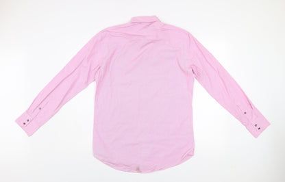 Mens UK Collar Size 15 NEXT Smart Pink  Dress Shirt