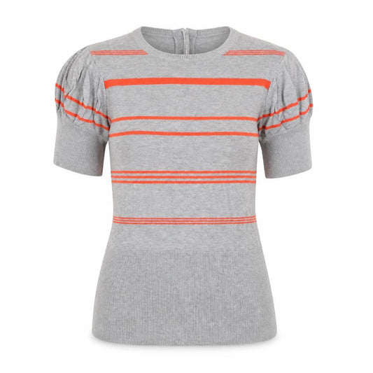 Womens UK Size XS Ted Baker Grey Jersey T-Shirt