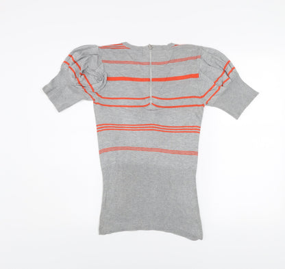 Womens UK Size XS Ted Baker Grey Jersey T-Shirt