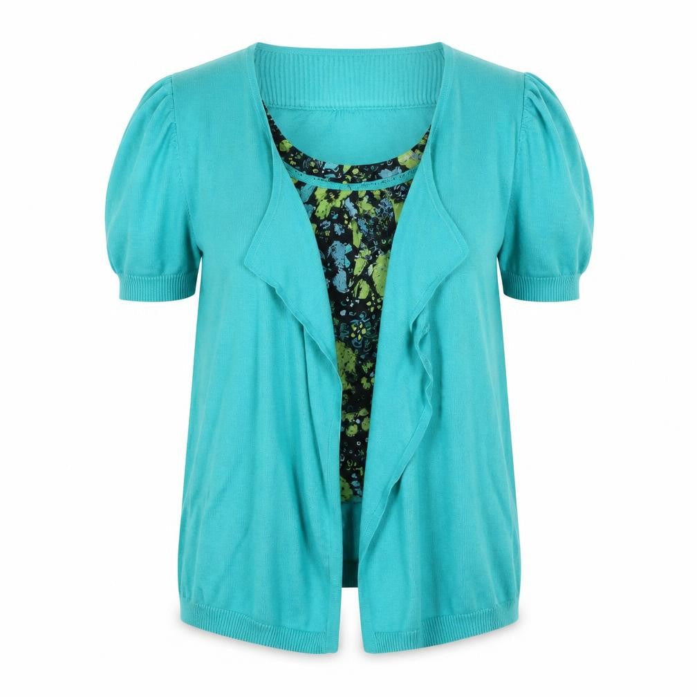 Womens UK Size 12 Rocha John Rocha Green Cardigan Jumper