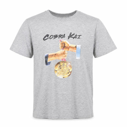 Mens UK Size S Cobra Kai Grey  T-Shirt