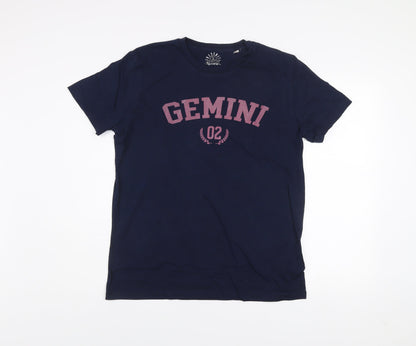 Stanley/Stella Men’s Navy Gemini Graphic Organic Cotton T-Shirt M
