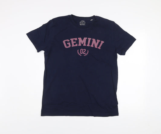 Stanley/Stella Men’s Navy Gemini Graphic Organic Cotton T-Shirt M