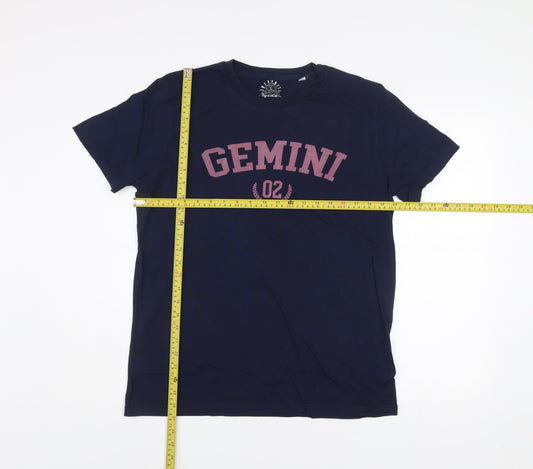 Stanley/Stella Men’s Navy Gemini Graphic Organic Cotton T-Shirt M