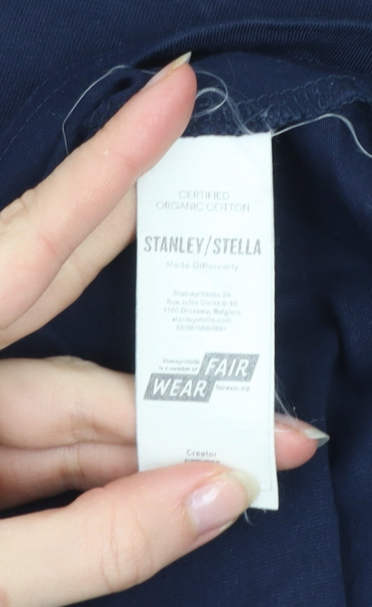 Stanley/Stella Men’s Navy Gemini Graphic Organic Cotton T-Shirt M