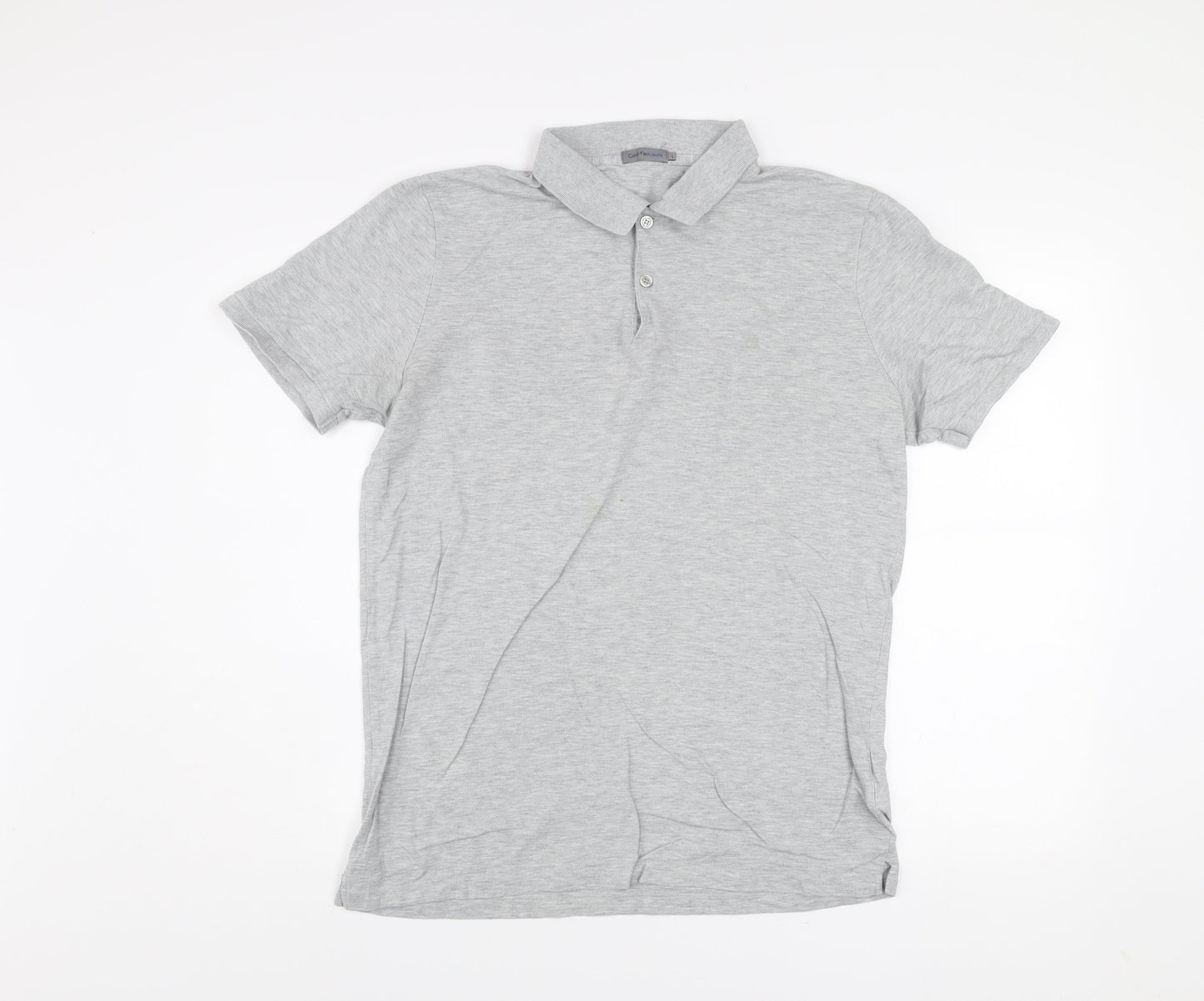 Mens UK Size L Calvin Klein Jeans 100% Cotton Polo Shirt