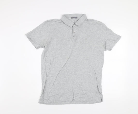 Mens UK Size L Calvin Klein Jeans 100% Cotton Polo Shirt