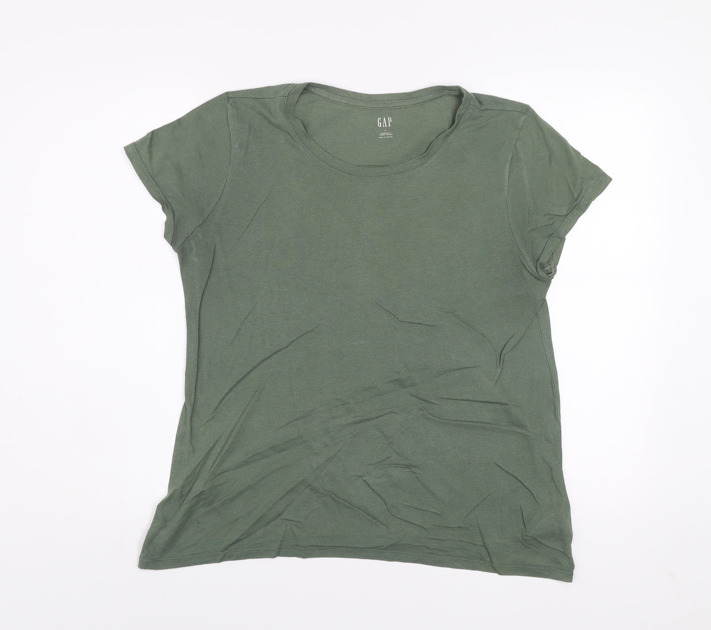 Womens UK Size L Gap Green Basic T-Shirt