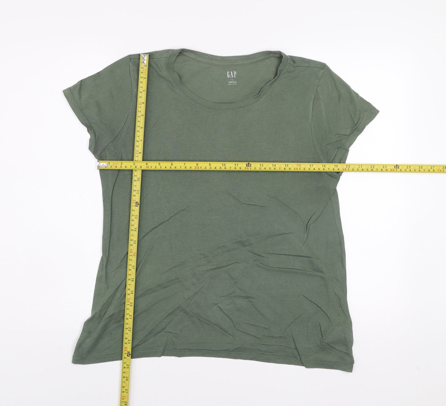 Womens UK Size L Gap Green Basic T-Shirt