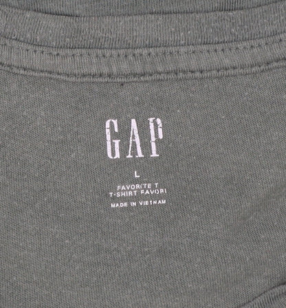 Womens UK Size L Gap Green Basic T-Shirt