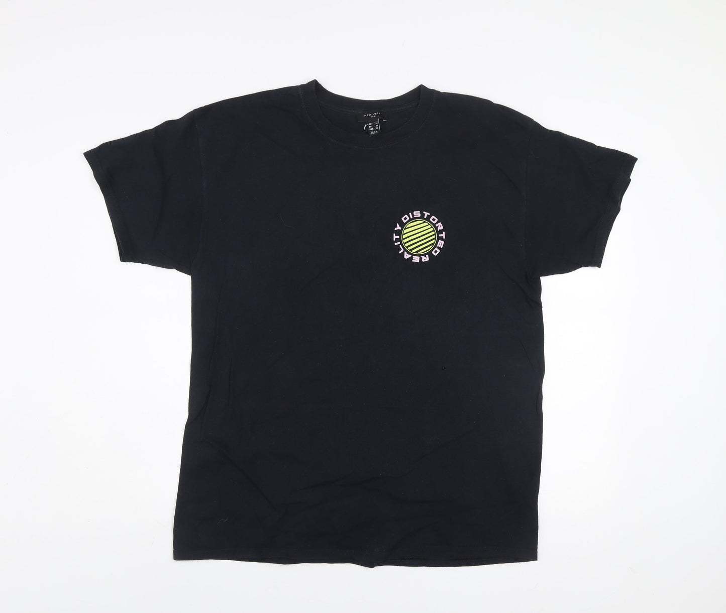 Mens UK Size M New Look Black  T-Shirt