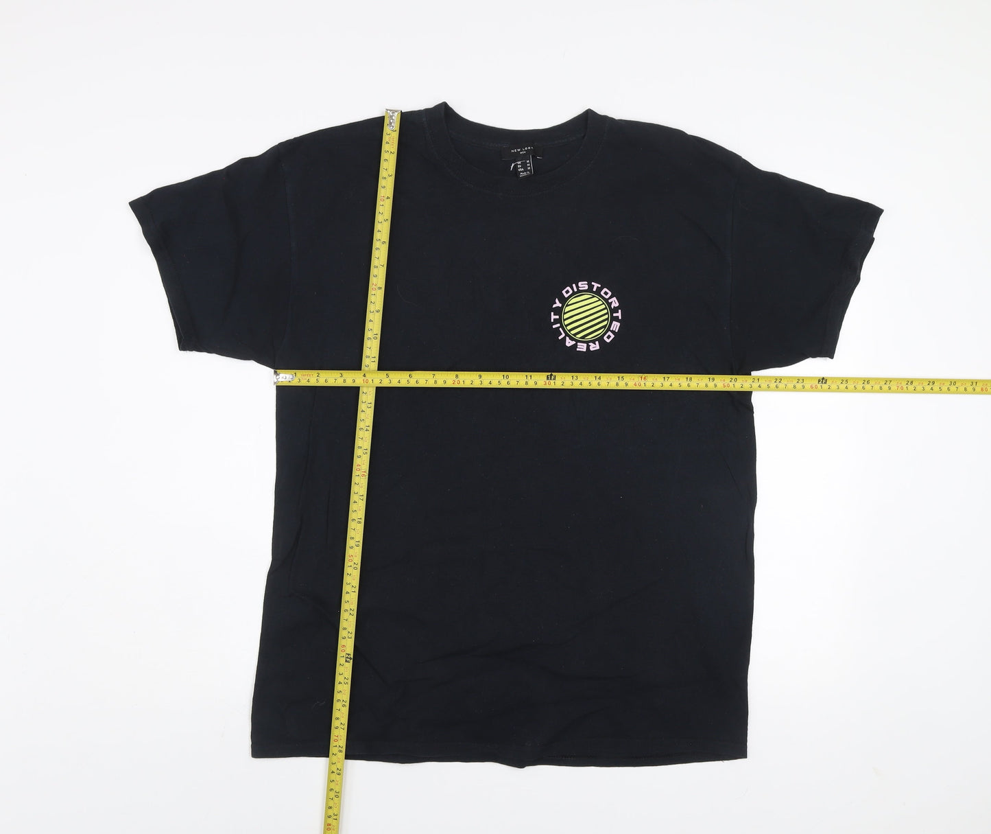 Mens UK Size M New Look Black  T-Shirt