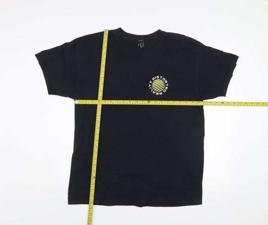 Mens UK Size M New Look Black  T-Shirt