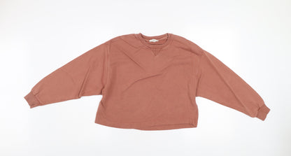 Womens UK Size XS MNG Brown Pullover Sweatshirt
