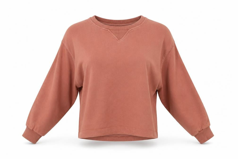 Womens UK Size XS MNG Brown Pullover Sweatshirt