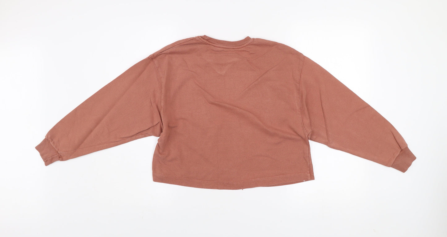 Womens UK Size XS MNG Brown Pullover Sweatshirt