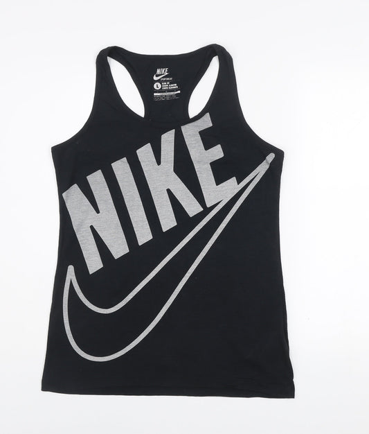 Nike Womens Black Slim Fit Racerback Tank Top L