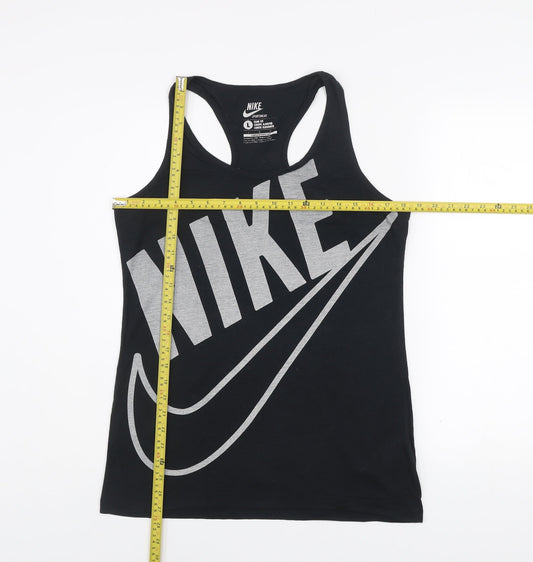 Nike Womens Black Slim Fit Racerback Tank Top L