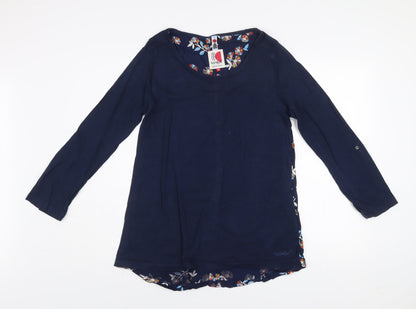 Womens UK Size 12 Weird Fish Blue Tunic Blouse
