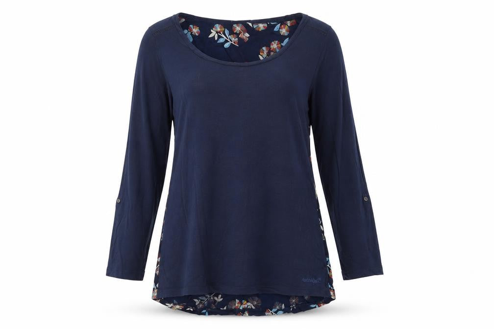 Womens UK Size 12 Weird Fish Blue Tunic Blouse