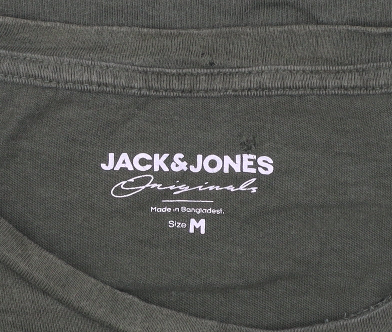 Mens UK Size M JACK & JONES Green  T-Shirt