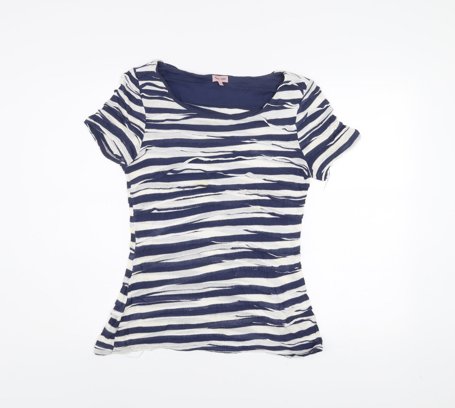 Womens UK Size 10 Phase Eight Blue Jersey T-Shirt