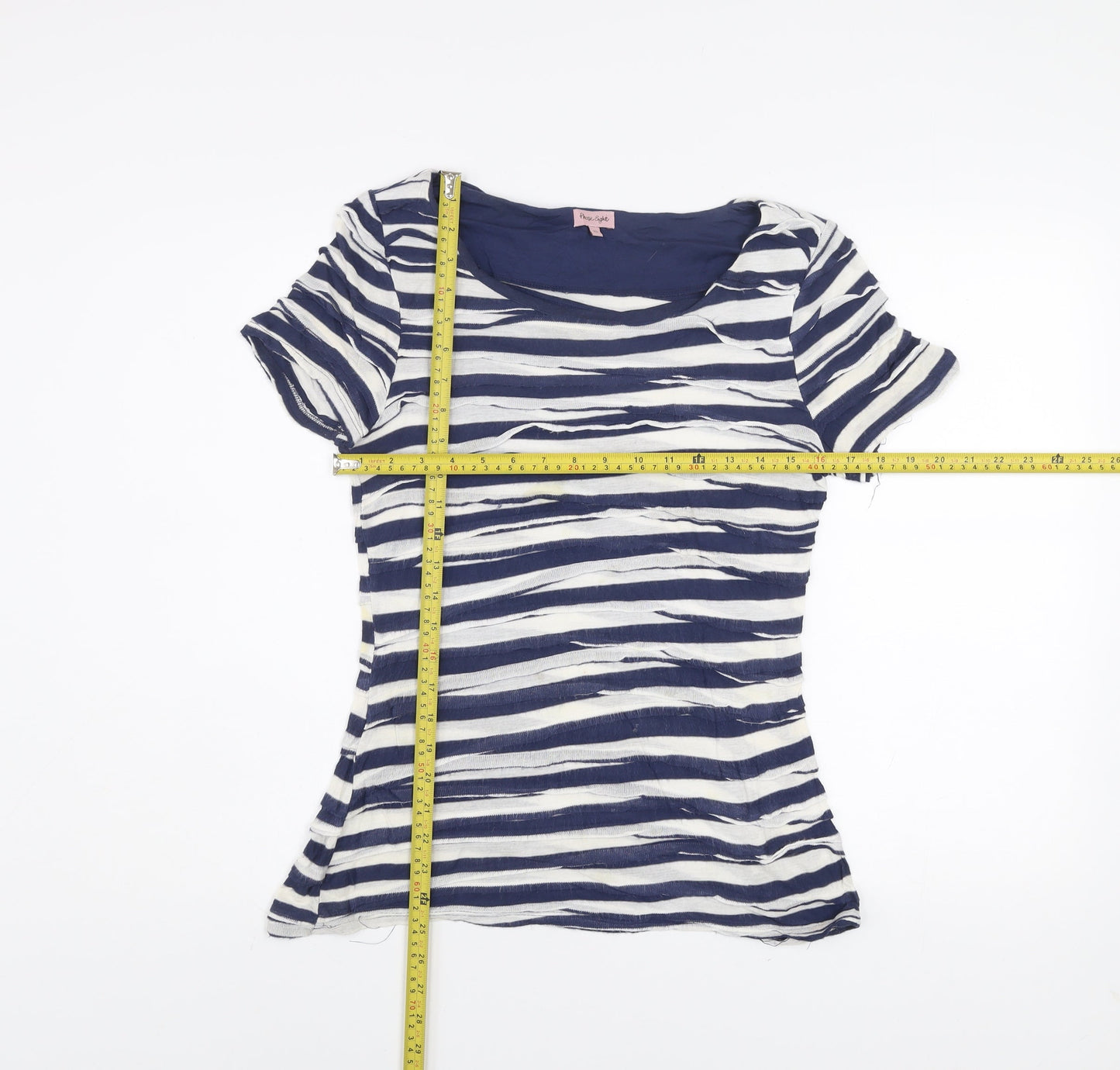 Womens UK Size 10 Phase Eight Blue Jersey T-Shirt