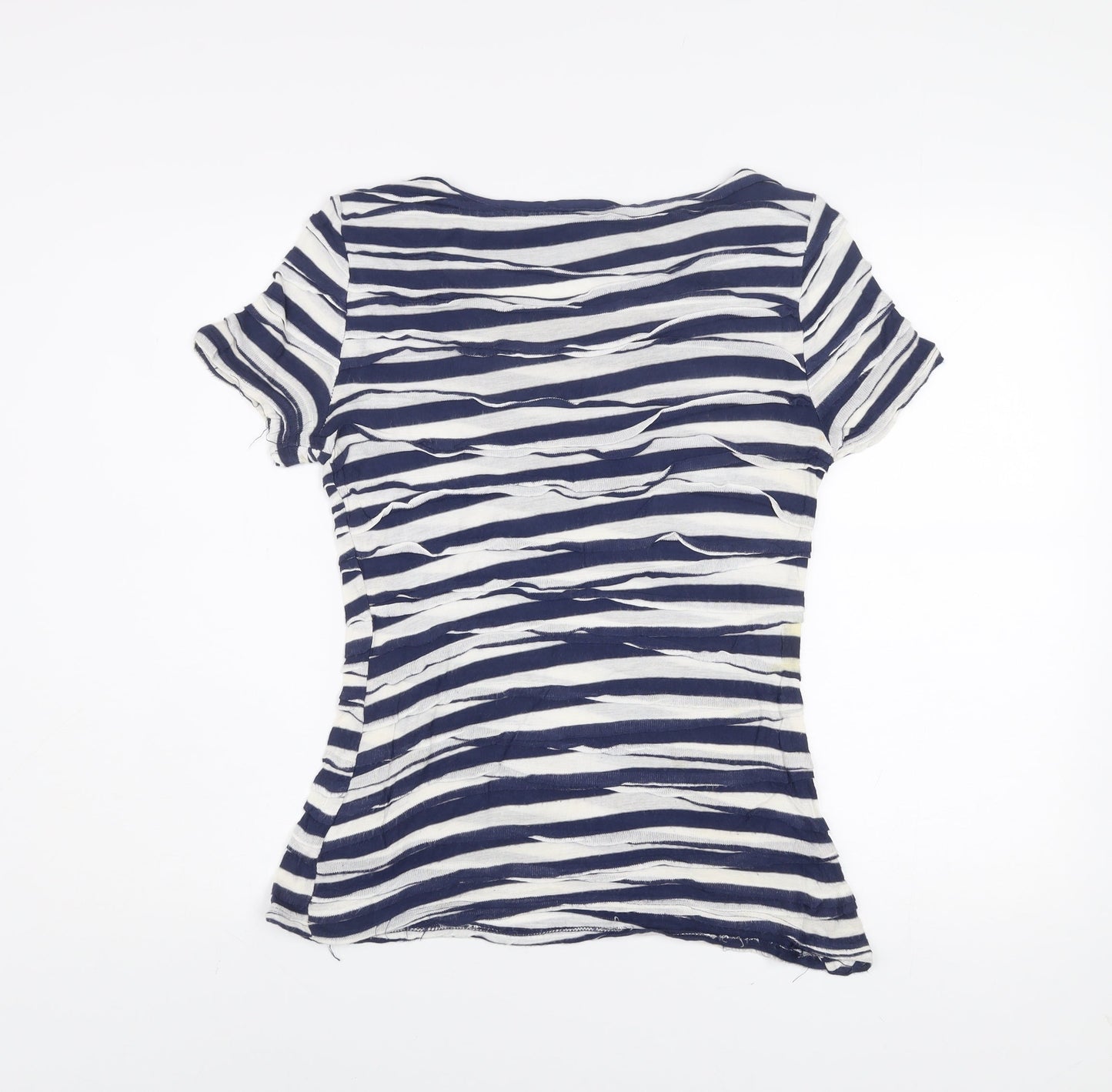 Womens UK Size 10 Phase Eight Blue Jersey T-Shirt