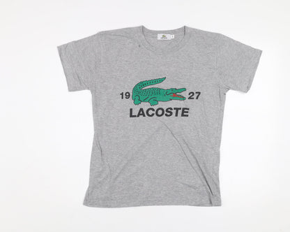 Mens UK Size S Lacoste Grey  T-Shirt