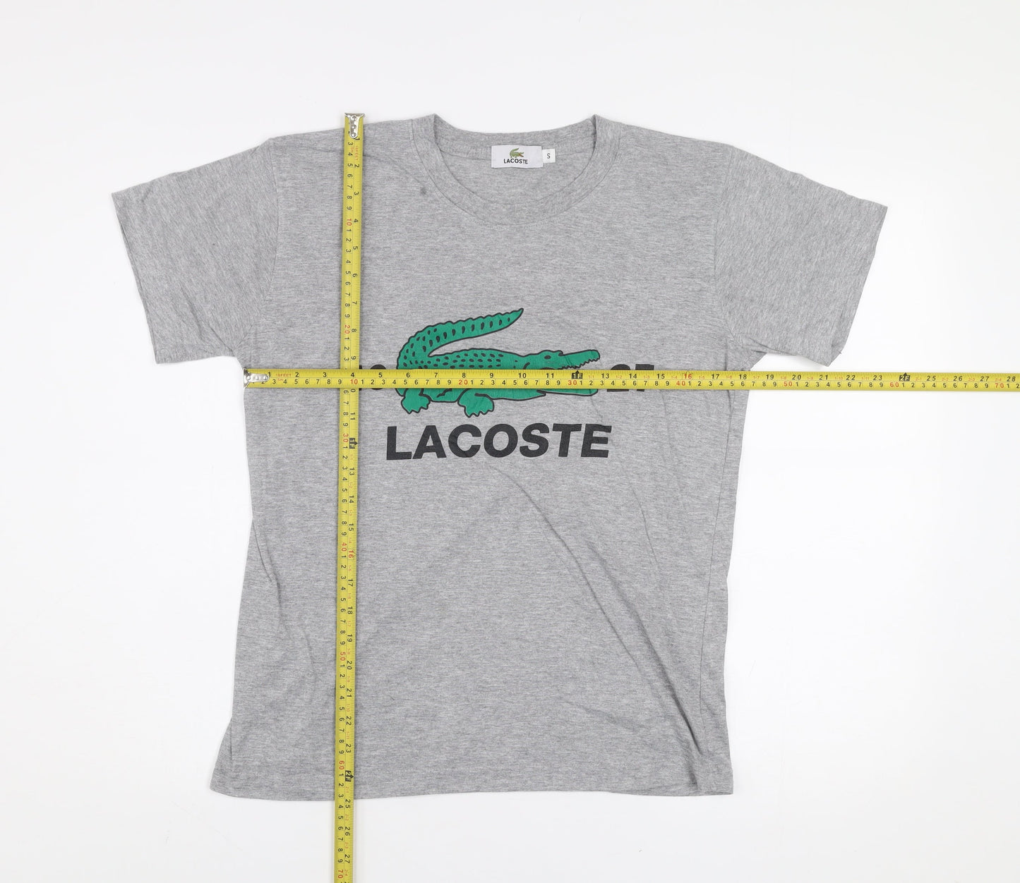 Mens UK Size S Lacoste Grey  T-Shirt