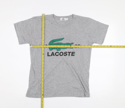 Mens UK Size S Lacoste Grey  T-Shirt