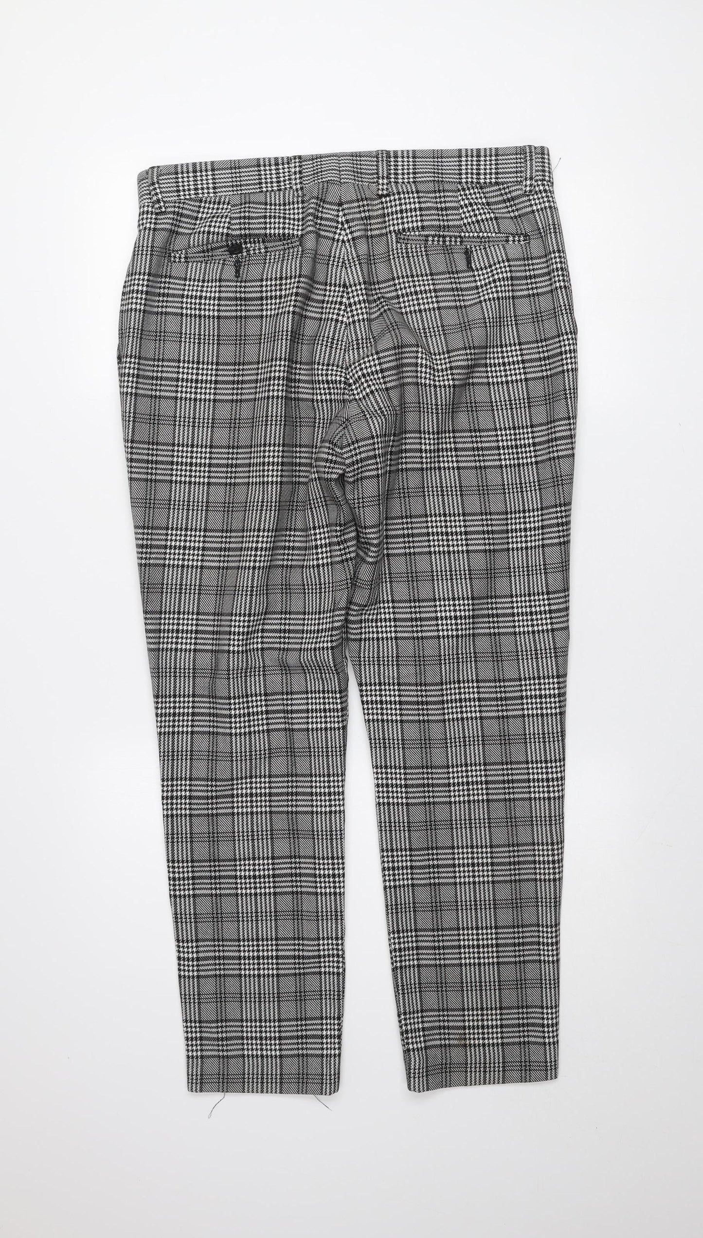 Mens UK Size 31 Zara Regular Fit Business Casual Grey Trousers
