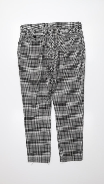 Mens UK Size 31 Zara Regular Fit Business Casual Grey Trousers