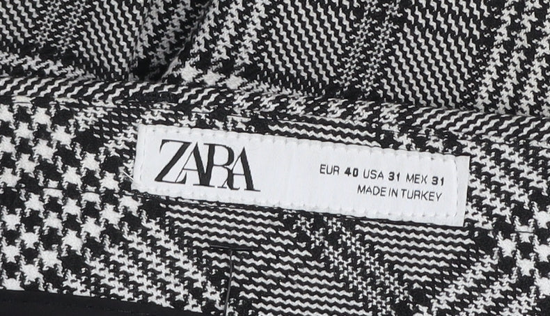 Mens UK Size 31 Zara Regular Fit Business Casual Grey Trousers