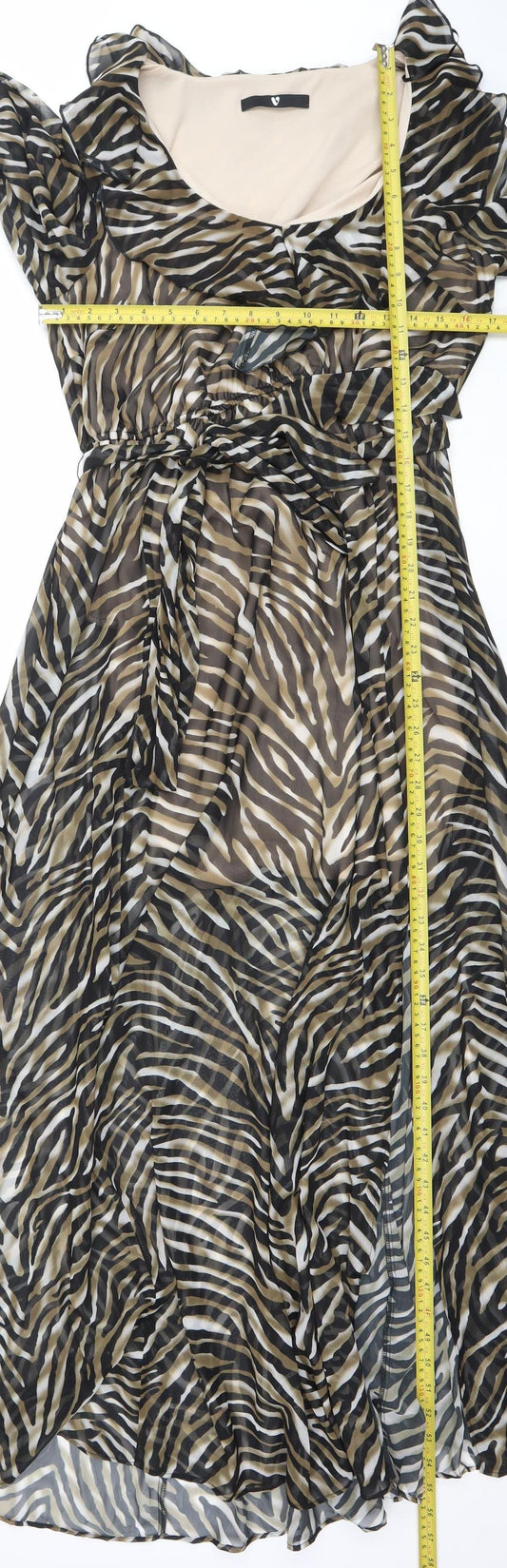 Very Women’s Long Animal Print Wrap Dress Size 14