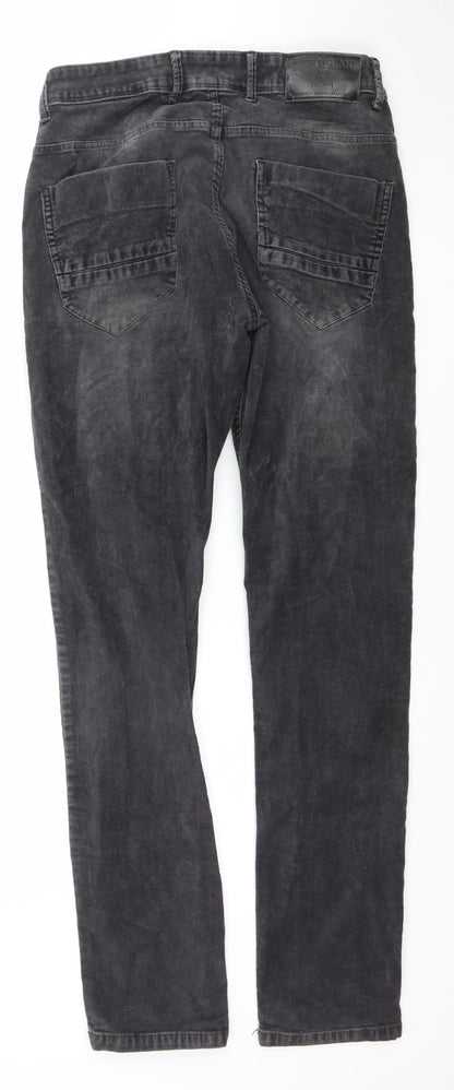 Cortigiani Men's Black Slim Fit Jeans Size 32 Straight Leg Denim