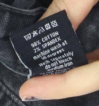 Cortigiani Men's Black Slim Fit Jeans Size 32 Straight Leg Denim