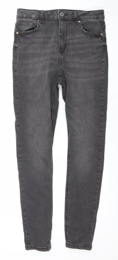 Denim Co Women's Black Skinny Jeans Size 14 Regular Stretch Denim