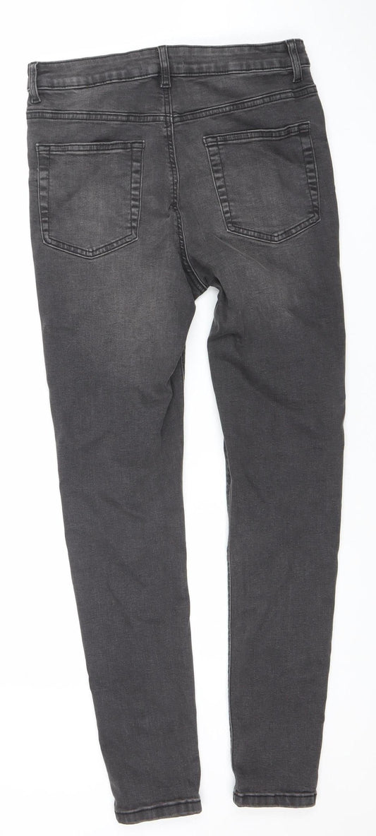 Denim Co Women's Black Skinny Jeans Size 14 Regular Stretch Denim